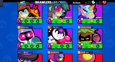 Contas Bralw stars FULL ACESSO Troféu + Skins