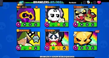 Contas Bralw stars FULL ACESSO Troféu + Skins