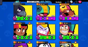 Contas Bralw stars FULL ACESSO Troféu + Skins