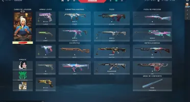 Conta Valorant Diamante 1 com algumas skins