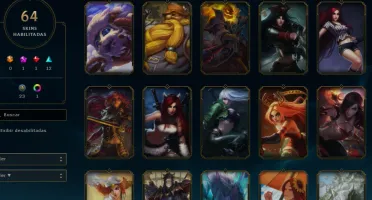 CONTA LOL- LVL 152 - 126 Champions - 64 Skins - FULL ACESSO