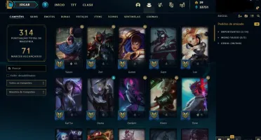 Conta lol com 132 skins + Diamante 4