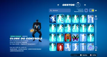 Conta fortnite cheia de danças e skins gemada