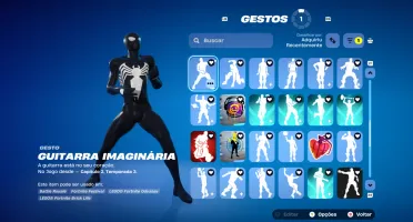 Conta fortnite cheia de danças e skins gemada