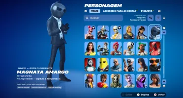 Conta fortnite cheia de danças e skins gemada
