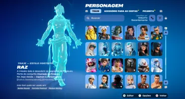 Conta fortnite cheia de danças e skins gemada