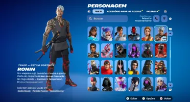 Conta fortnite cheia de danças e skins gemada