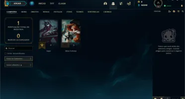 Conta Unranked com Kayn Odisseia