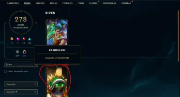 ACC DIAMANTE - RIVEN CAMPEONATO 2012 + RAMMUS REI