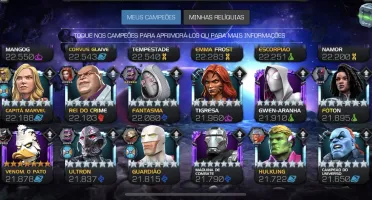 Conta Marvel Torneio de Campeões