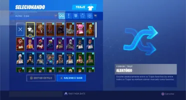 Conta Fortnite com PASSE 2+ (COMPLETOS) e outras skins raras