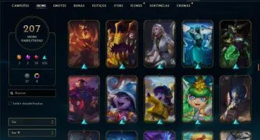 Conta prata 3 com TODOS os champs e 207 Skins + 1 Prestigio
