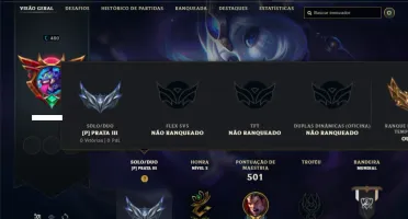 Conta prata 3 com TODOS os champs e 207 Skins + 1 Prestigio