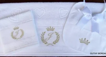 Kit Banho, Boca e Babador Personalizado