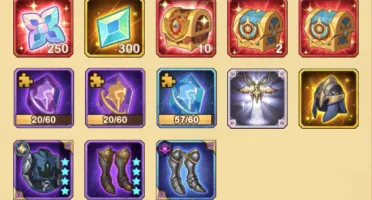 Conta AFK Arena Lv 49 + SP + 6 Lendários