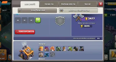 Conta clash of clans CV12 recente barato