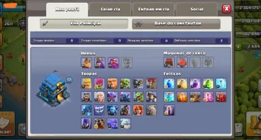 Conta clash of clans CV12 recente barato