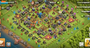 Conta clash of clans CV12 recente barato