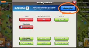 Conta clash of clans CV12 recente barato