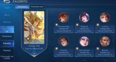 CONTA MOBILE LEGENDS COM SKIN LEGEND