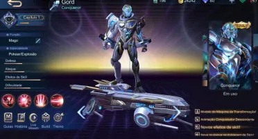 CONTA MOBILE LEGENDS COM SKIN LEGEND