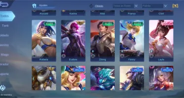 Mobile Legends: Bang Bang - Conta com 51 Heróis e 80 Skins