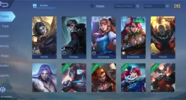 Mobile Legends: Bang Bang - Conta com 51 Heróis e 80 Skins