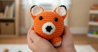 Raposa Bola Amigurumi Artesanal para Bebê