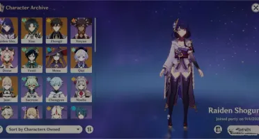 Genshin Impact acc AR56 7x 5* chars + 4x5* armas +14 resins