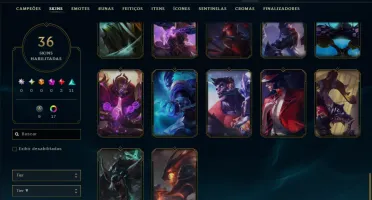 Diamante 4 com 110 Champs e 36 Skins