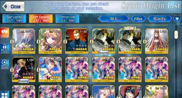 Conta FGO - Conta com 7 SSR e vários SR