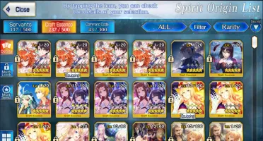 Conta FGO - Conta com 7 SSR e vários SR