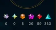 conta lol com 637 skins