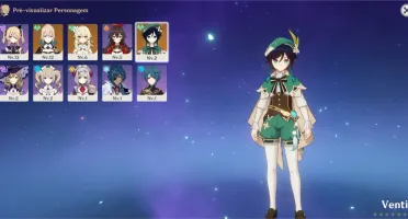 Conta Genshin Impact: VENTI E JEAN + Arco Ultimo Acorde / NA