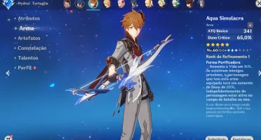 TARTAGLIA + XIAO + AQUA SIMULACRA + LANÇA DE JADE