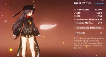 Conta Genshin AR 50+ com Hutao Yae miko Kazuha e Baizhu