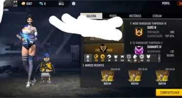 CONTA FREE FIRE 2 PASSE DE ELITE