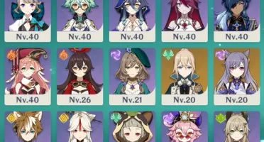 conta genshin AR 58 muitos personagens e armas 5*