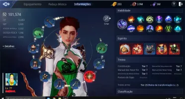 CONTA MIR4 - LVL 77 , 101PW, MAGA