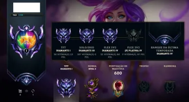 Conta no Diamante do Lol