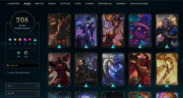 Conta lol com 206 skins