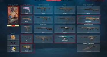 Conta valorant Ouro com 7 Skins