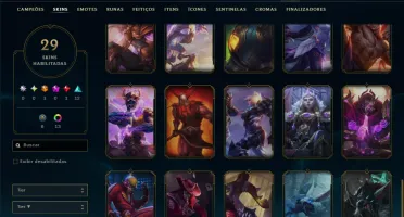Diamante 4 com 75 Champs e 29 Skins