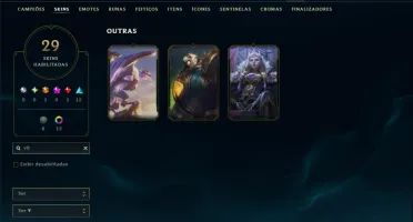 Diamante 4 com 75 Champs e 29 Skins
