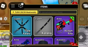 Vendo conta de Roblox no Blox fruit rara
