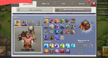 Conta cv 10 bem upada com skins de heróis