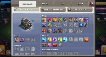 Clash of Clans - CV9 [FULL] 5 construtores + Paisagem + Gema