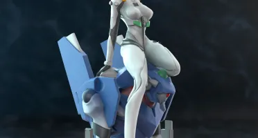 Rei - Evangelion 3D - Arquivo .Stl Para Impressão 3D