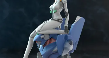 Rei - Evangelion 3D - Arquivo .Stl Para Impressão 3D