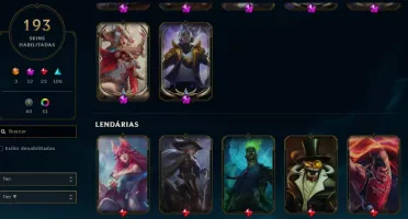 Conta de LOL Muitas Skins